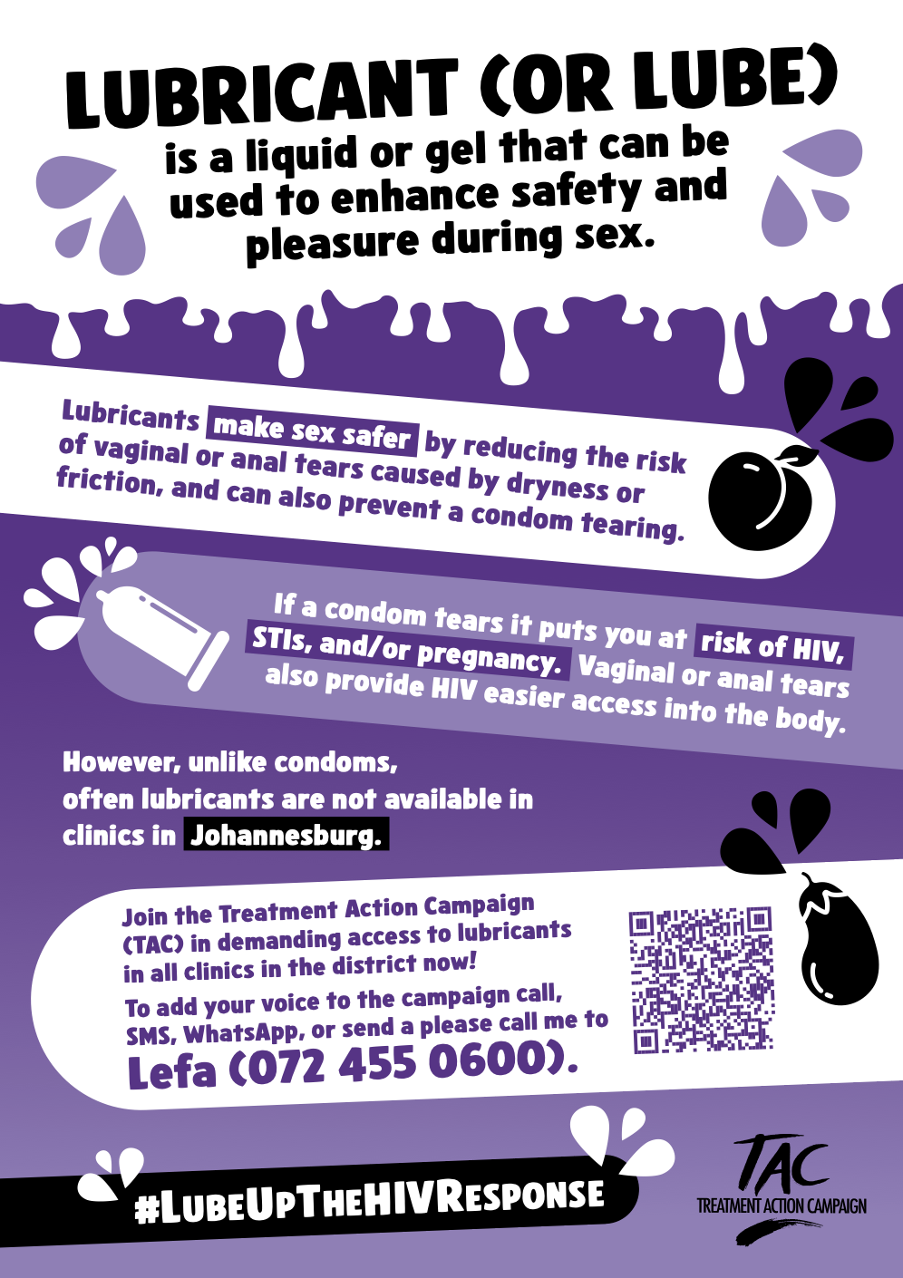 #LubeUpTheHIVResponse campaign materials – Johannesburg