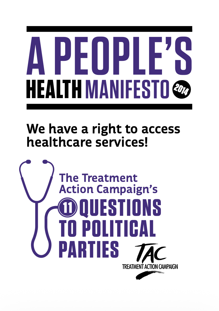 TAC People’s Health Manifesto 2014
