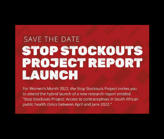 Media Invite – Stop Stockouts Project: Access to contraceptives in South African public health clinics between April and June 2022