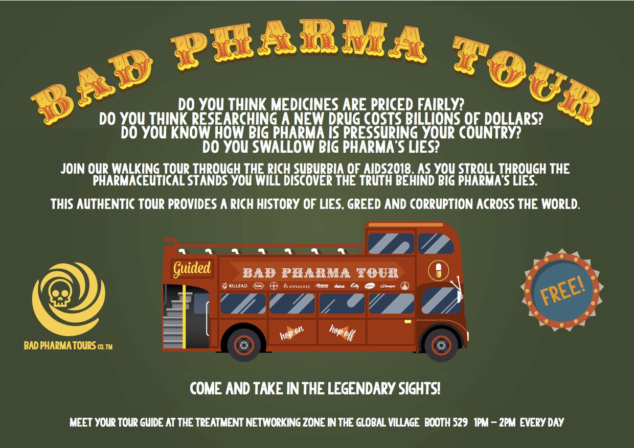Bad Pharma Tours @ AIDS2018 (July 2018)